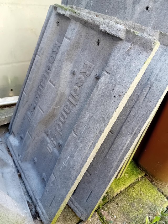 Preview of the first image of Redland Stonewood grey roof tiles. 30 tile bundl lancashire.