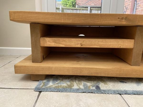 Image 3 of Solid Wood Chunky TV Unit