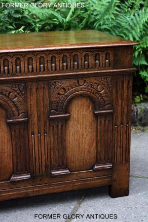 Image 6 of A TITCHMARSH & GOODWIN CARVED OAK BLANKET CHEST BOX TRUNK