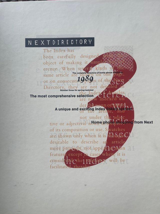Preview of the first image of Vintage 1989 Next Directory, 3rd published directory.