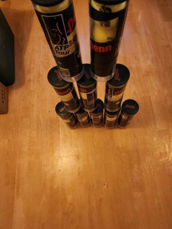 Image 2 of 10 tin tubes containing 4 pressurised balls offical ATP Tour