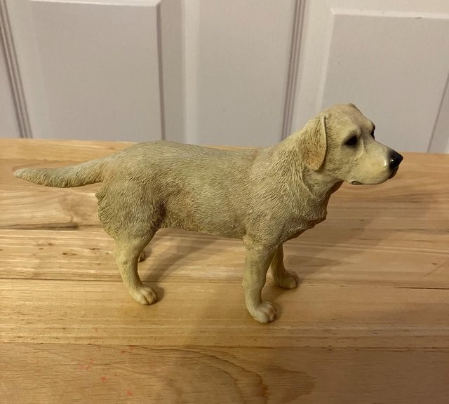 Preview of the first image of Lovely ornament of standing golden labrador.