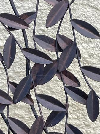 Image 2 of Bronze coloured leaf effect wall art