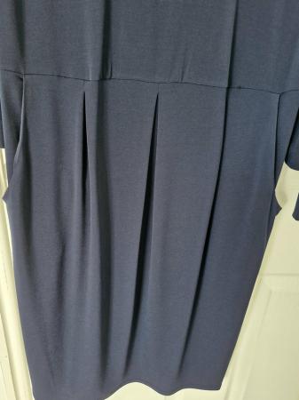 Image 2 of Lovely Navy Blue Round Neck Dress