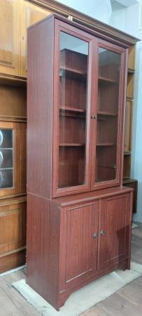 Image 2 of Two-piece wall display cabinet