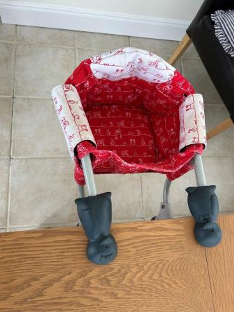 Image 2 of Chicco travel seat, high chair - used