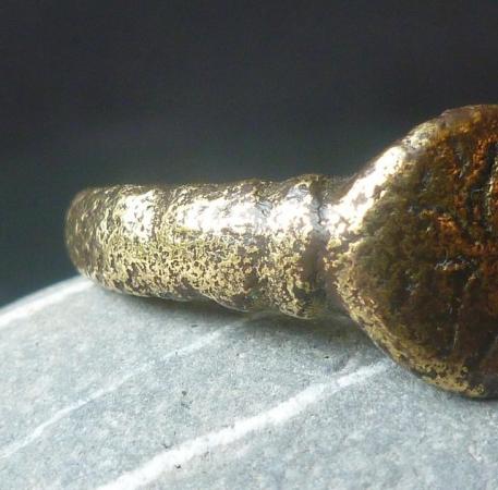 Image 2 of Ancient Antique Genuine Medieval Bronze Ring (5125)