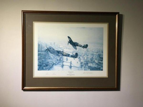 Image 1 of Victory Salute print by Robert Taylor signed by WW11 pilots