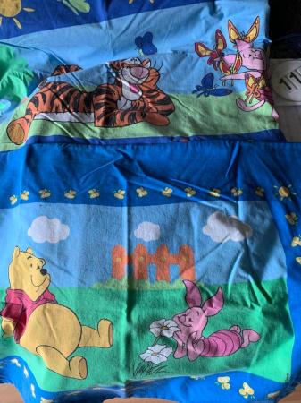Image 3 of Winnie Pooh single duvet cover and 1 pillow case