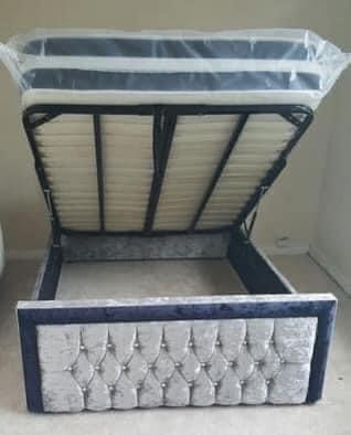 Preview of the first image of FAITH OTTOMAN BED FRAME - KING SIZE.