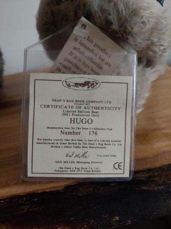 Image 2 of Deans mohaired year bear collectable bear Hugo