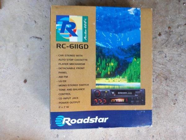 Image 1 of Roadstar in dash car radio / cassette player