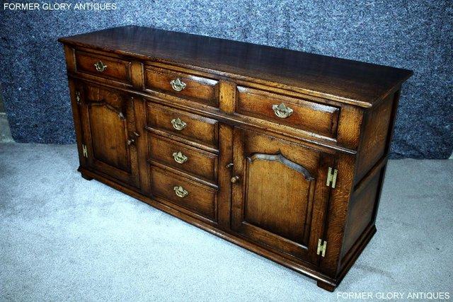 Image 53 of TITCHMARSH AND GOODWIN OAK DRESSER BASE SIDEBOARD HALL TABLE
