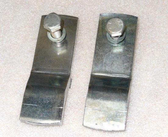 Image 1 of CHROME/ SILVER FINISH BRACKETS (PAIR)