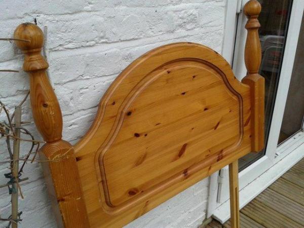 Image 4 of Single Bed Solid PINE Headboard