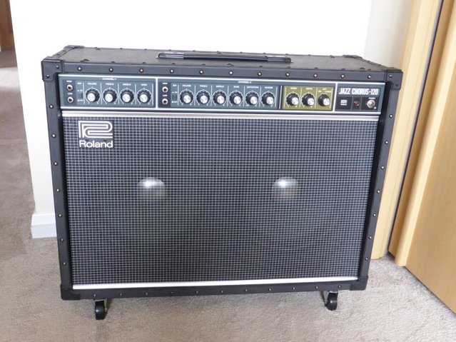 Preview of the first image of ROLAND JC-120 AMPLIFIER. NEVER USED. IMMACULATE..