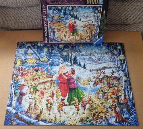 Image 1 of 1000 piece jigsaw called SANTAS CHRISTMAS PARTY  by RAVENSBU
