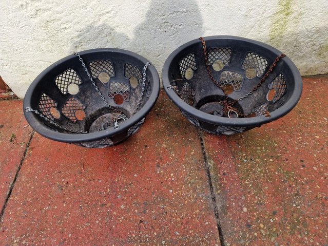 Preview of the first image of Pair of Heavy Duty Hanging Baskets.