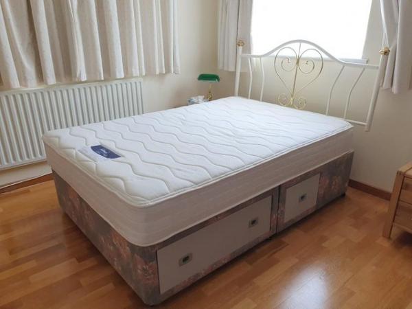 Image 1 of Double Divan Bed and Mattress