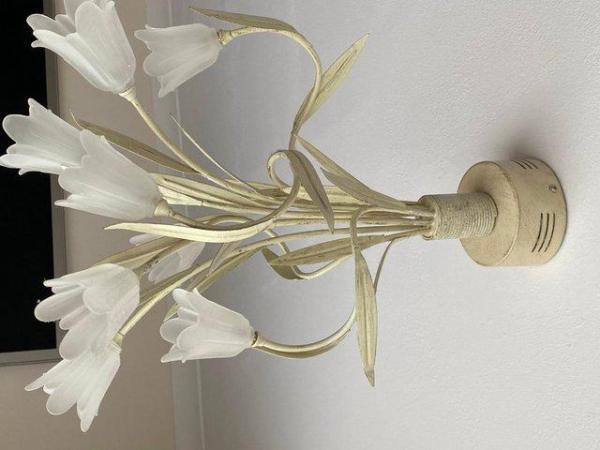 Image 2 of Shabby Chic  Chandelier in Creamy White