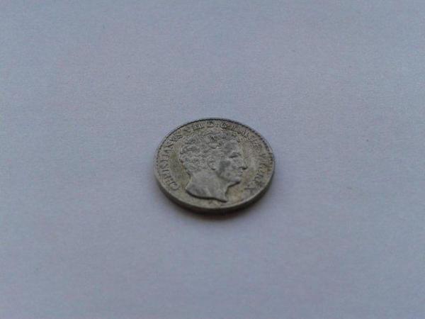 Image 2 of 1842 Denmark 3 Rigsbankskilling Coin KM# 729 (F+)
