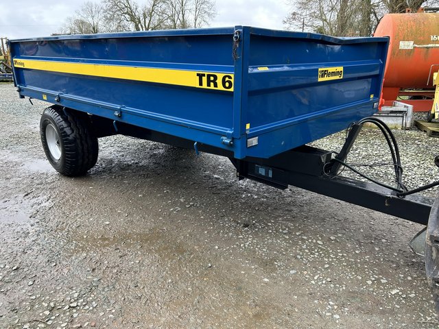 Preview of the first image of Fleming 6 ton tipping trailer.