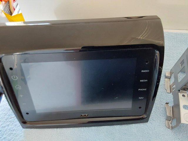 Preview of the first image of Double Din head unit radio and sat nav out of 21 plate van.