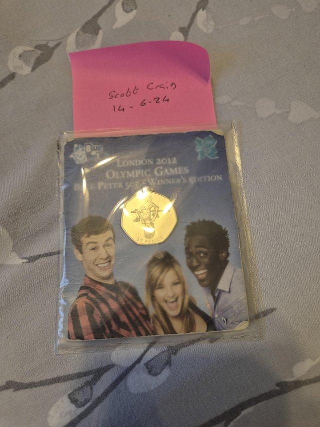 Preview of the first image of 2009 Blue Peter Olympic 50p carded.