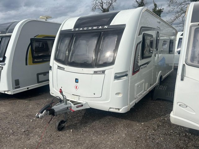 Preview of the first image of Coachman Pastiche 545, 2017 4 berth caravan *island bed*.