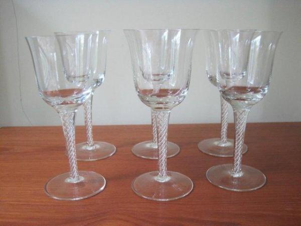 Image 1 of Set of Six wine glasses unused