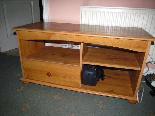 Image 2 of Wooden low TV Stand, good condition
