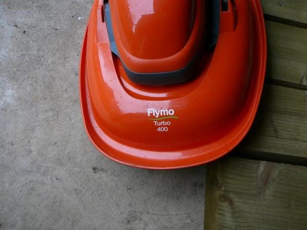 Image 3 of Flymo Turbo 400 Corded Lawnmower and Power Cable
