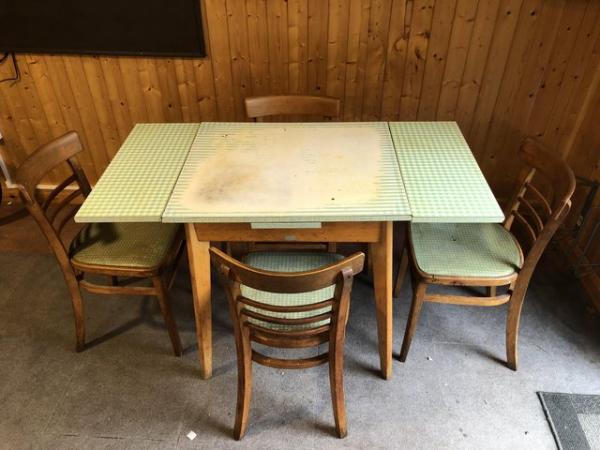 Image 3 of c1960s kitchen Table & chairs