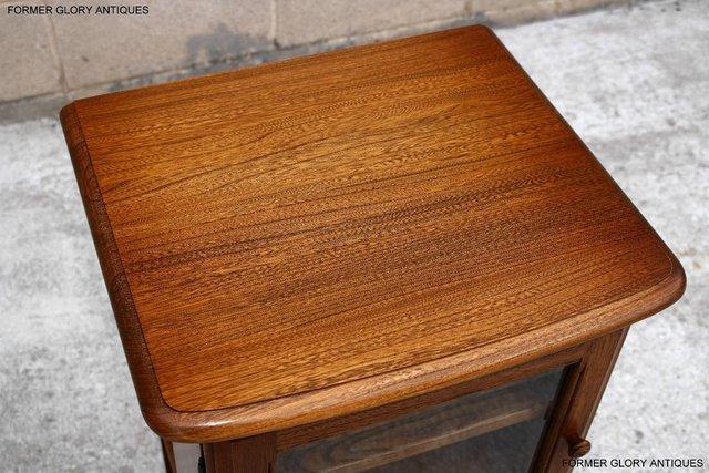Image 85 of AN ERCOL GOLDEN DAWN CD CABINET CUPBOARD LAMP TABLE STAND