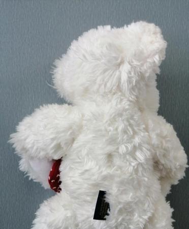 Image 8 of A White Shaggy 16" Boyds Bear.