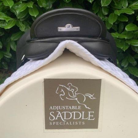 Image 15 of Bates Wide  17  inch dressage  saddle