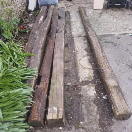 Image 1 of FENCE POSTS AND SOLID OAK BEAMS FOR SALE