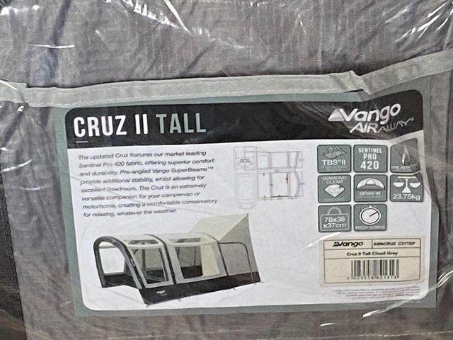 Preview of the first image of VANGO CRUZ II TALL driveaway Awning.