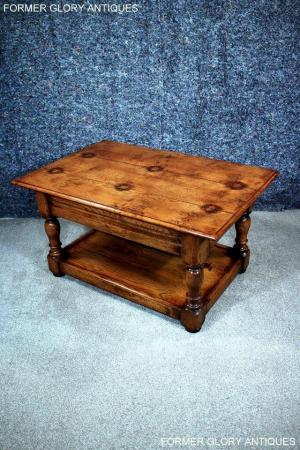 Image 11 of A TITCHMARSH & GOODWIN STYLE SOLID OAK POTBOARD COFFEE TABLE