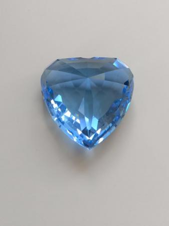 Image 1 of Swarovski Blue Crystal Heart