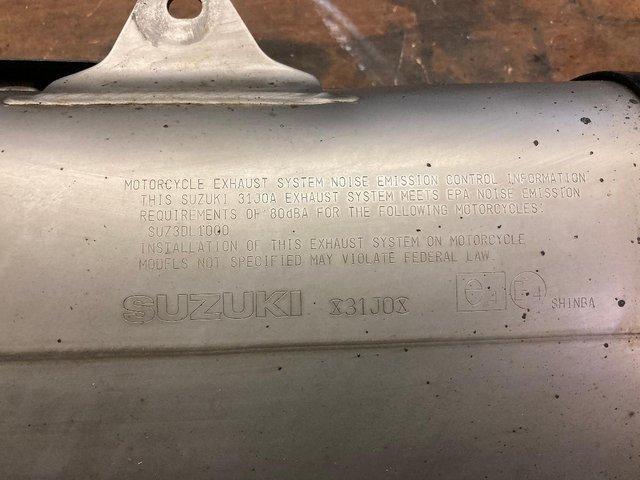 Preview of the first image of SUSUKI 31J0A ORIGINAL EXHAUST for VSTROM DL1000.