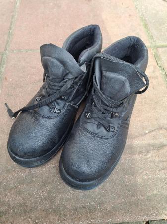 Image 2 of Mens steel toe cap work boots
