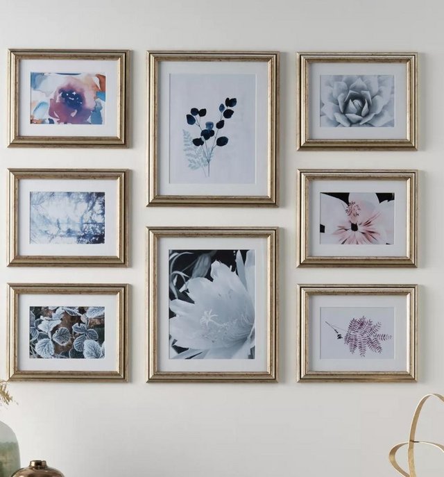Preview of the first image of John Lewis Gallery Set Multi-aperture Photo Frames, 8 Photo,.