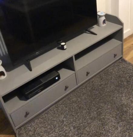 Image 2 of Ikea grey Hauga tv unit