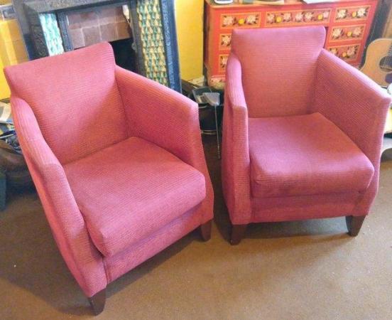 Image 1 of QUALITY Tub or Arm Chairs, a pair of