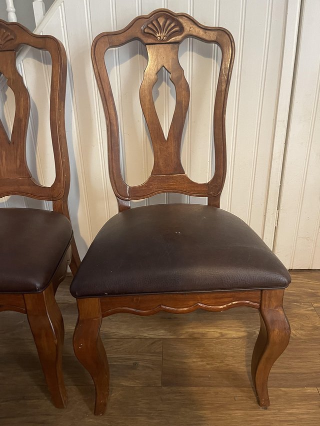 Preview of the first image of Two smart sturdy wooden chairs.