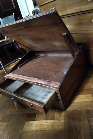 Image 2 of Fine Antique Oak Sloping Clerks Writing Desk