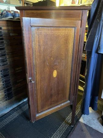 Image 1 of Antique Edwardian tall cabinet