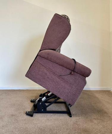 Image 16 of LUXURY ELECTRIC RISER RECLINER PURPLE CHAIR ~ CAN DELIVER