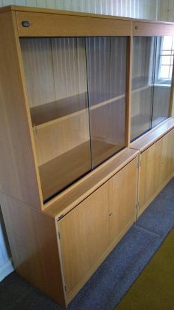 Image 3 of Office Storage Cabinets With Glass Sliding Doors